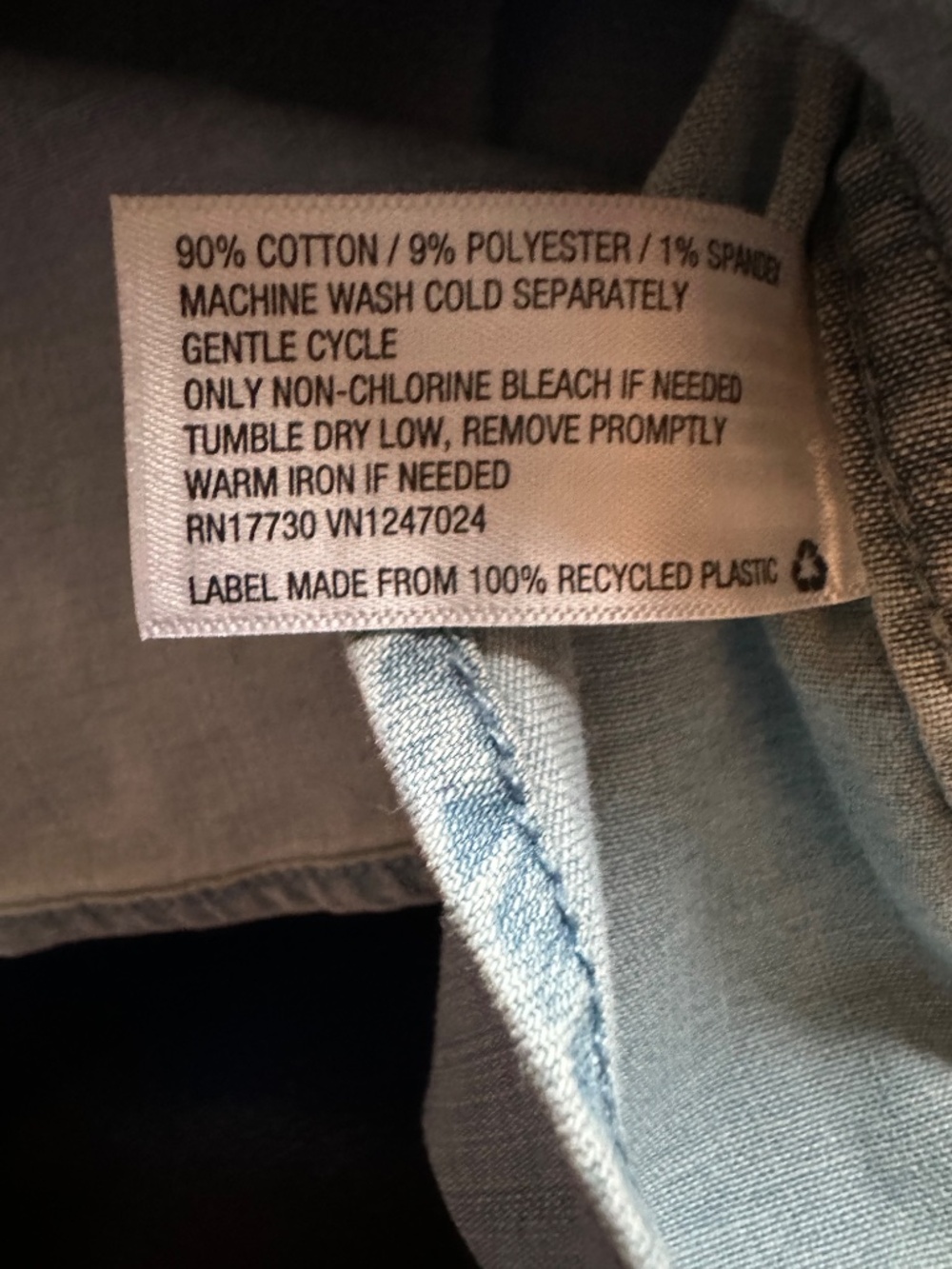Goodfellow Denim Shortsleeve Button-down - Picture 3 of 3